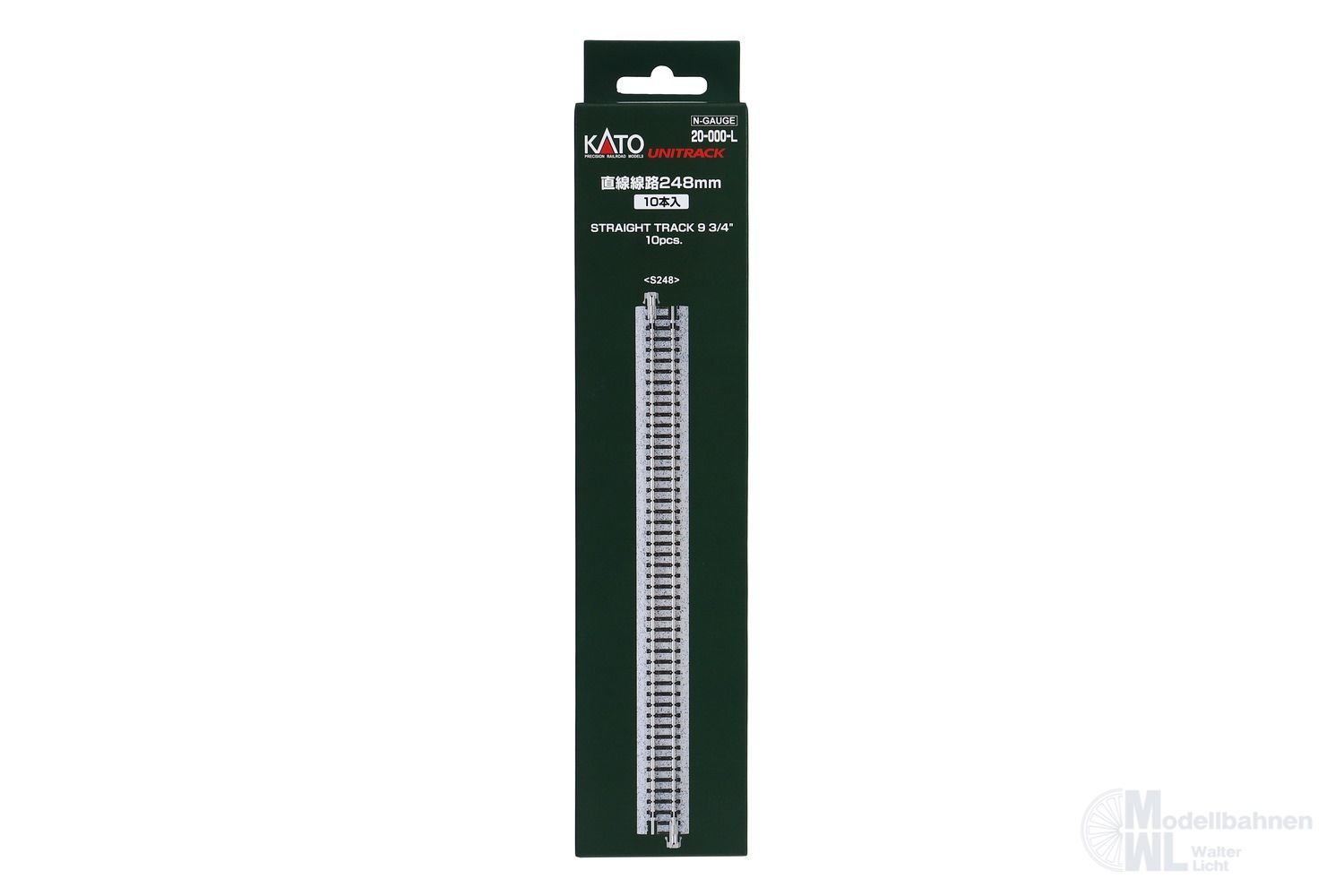 Kato 20-000-L - Gleis gerade 248 mm 10 Stück N 1:160 Kato 20-000-L - Gleis gerade 248 mm 10 Stück N 1:160