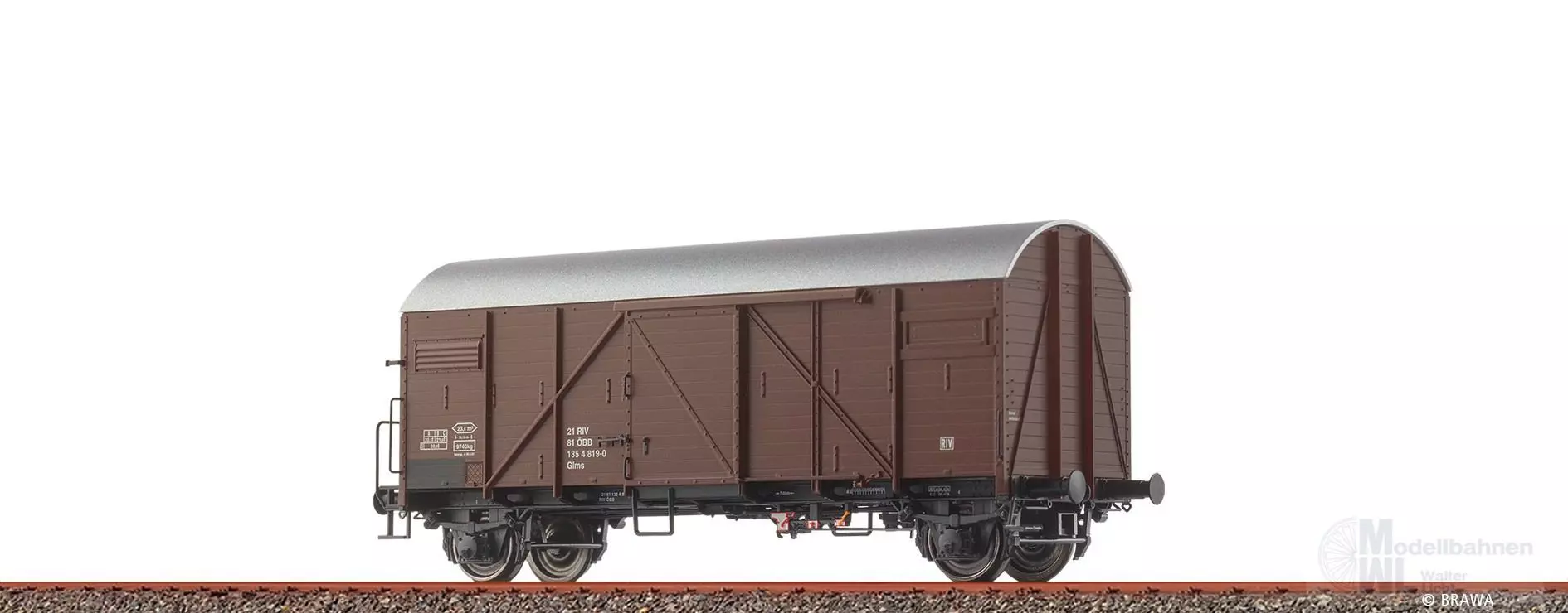 Brawa 50729 - Güterwagen ged. ÖBB Ep.IV Glms H0/GL