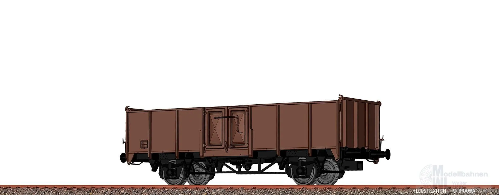 Brawa 50075 - Güterwagen offen ÖBB Ep.V Es 01 81 552 4 009-8 H0/GL