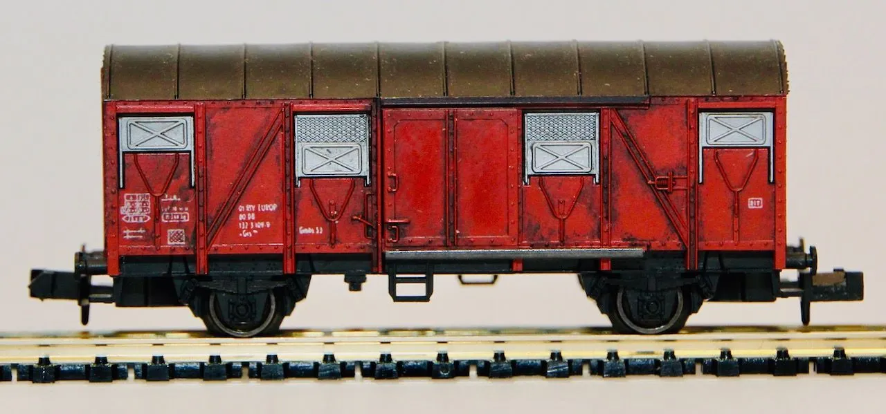 Fleischmann 8330 - FLEISCHMANN - Güterwagen ged. DB Ep.IV Grs 204 N 1:160