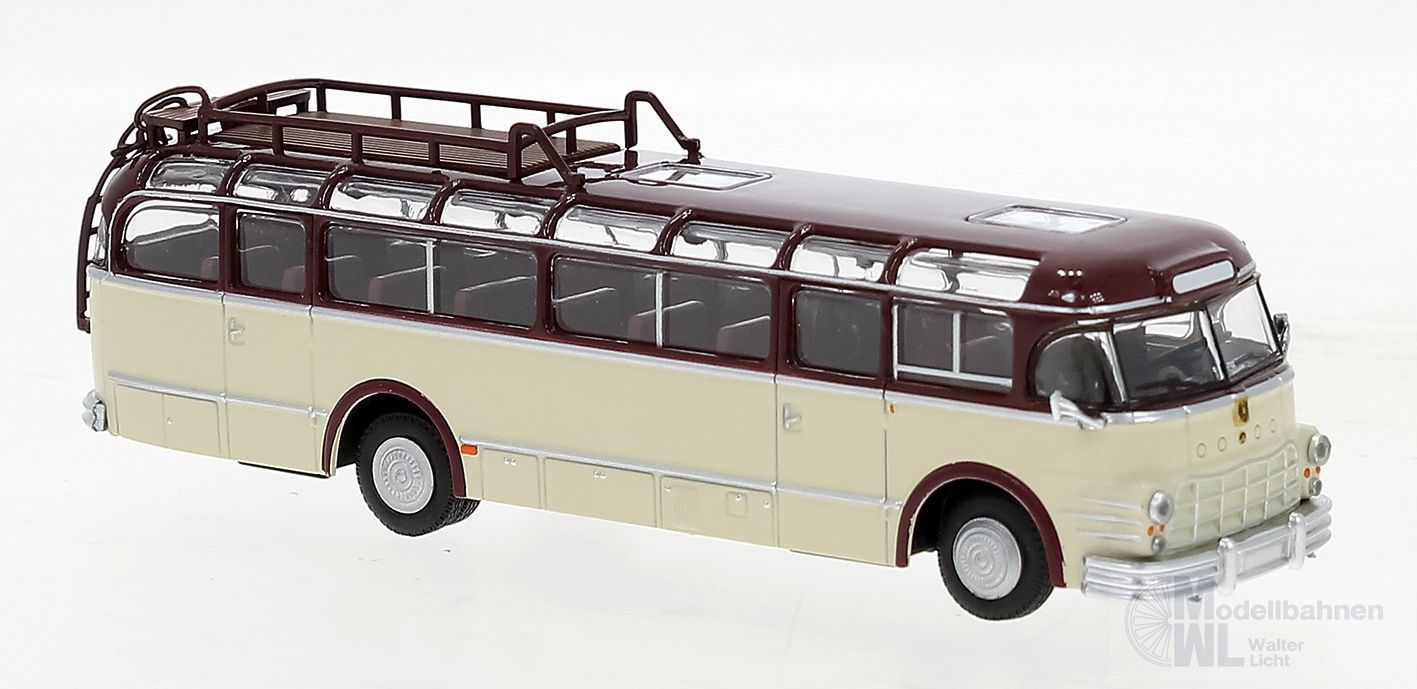 Brekina 58065 - Saurer 5 GVF-U weinrot/elfenbein (A) H0 1:87