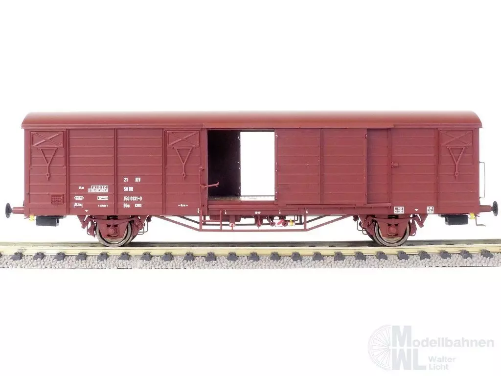 Exact Train 20485 - Güterwagen gedeckt DR Ep.IV Gbs [1500] 7 Rippen H0/GL
