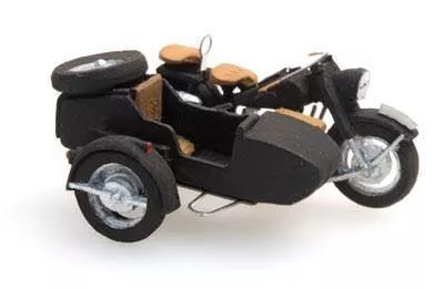 ARTITEC b.v. 387.68 - Motorrad BMW R75 + Beiwagen Zivil H0 1:87