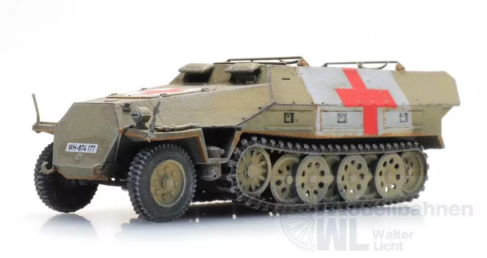 ARTITEC b.v. 6870519 - WM Sdkfz 251/8 Ausf D Sanitätspanzer H0 1:87