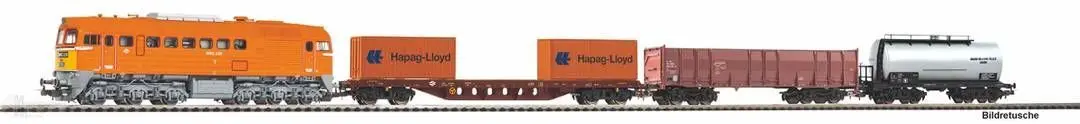 Piko 57036 - Startset Diesellok M62 und 3 Güterwagen MAV H0/GL