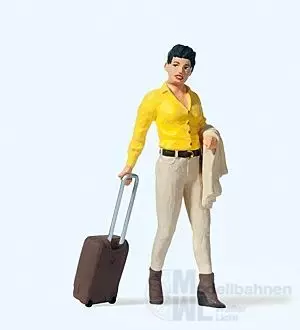 Preiser 45525 - Reisende mit Trolley Spur G