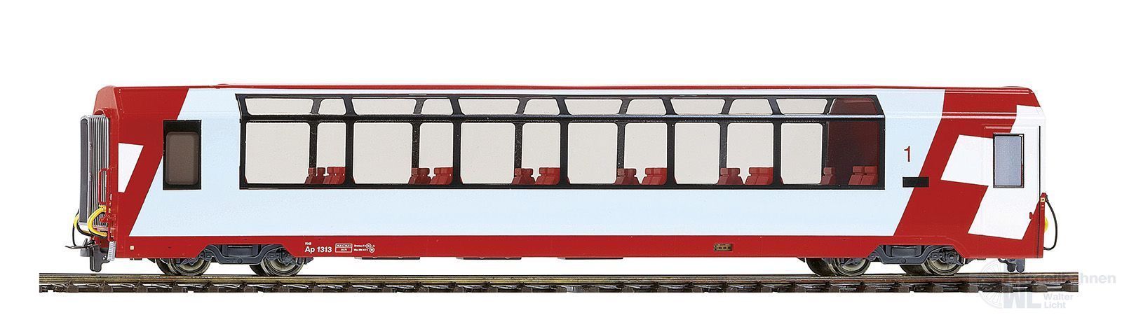 Bemo 3689102 - Panoramawagen RhB Ep.VI Api 1312 Glacier Express H0/GL