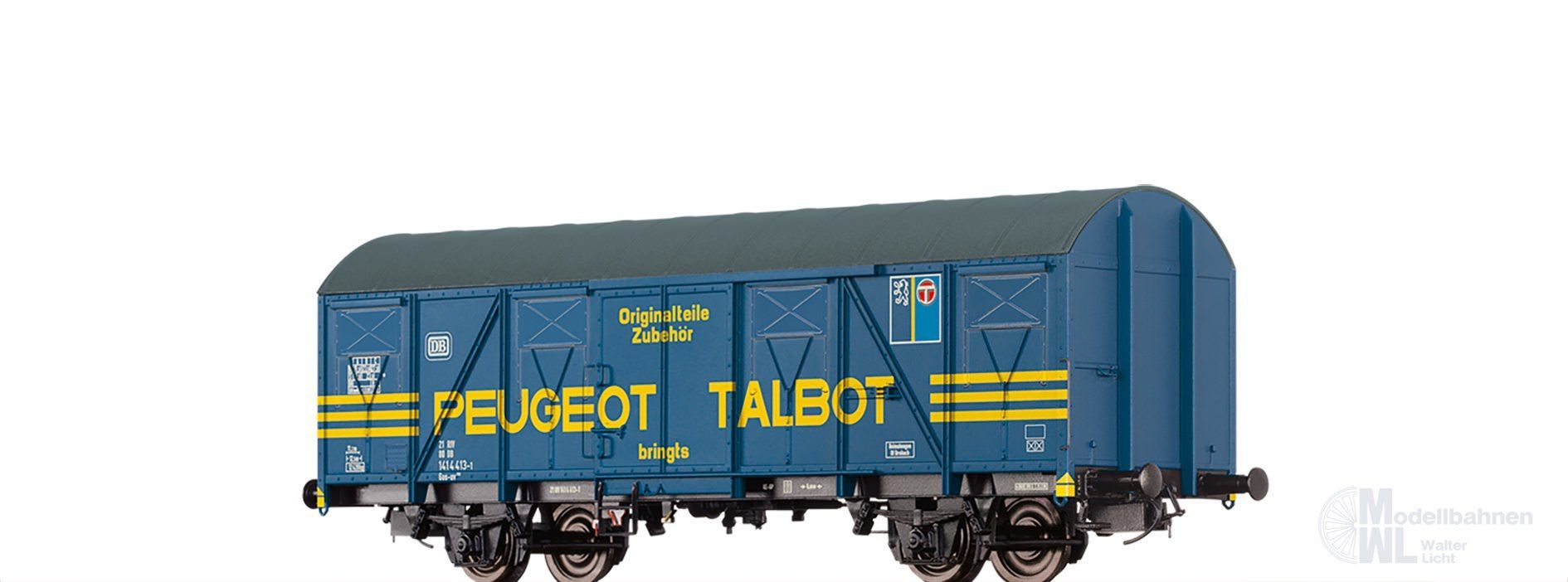 Brawa 67822 - Güterwagen gedeckt DB Ep.IV Gbs 253 Peugeot Talbot N 1:160