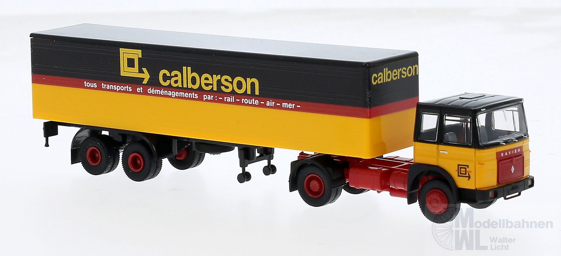 Brekina 78155 - Saviem SM300 Koffersattelzug Calberson H0 1:87
