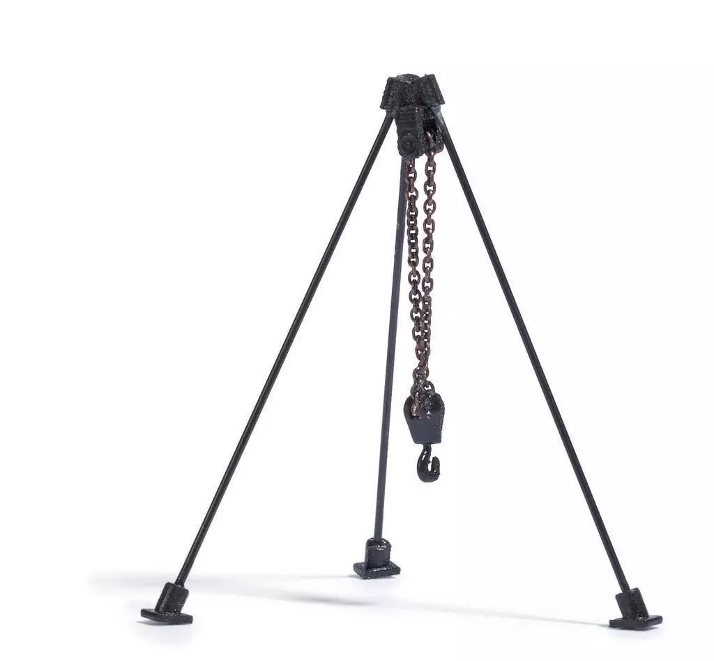 Busch 12374 - Dreibock mit Kettenzug H0 1:87