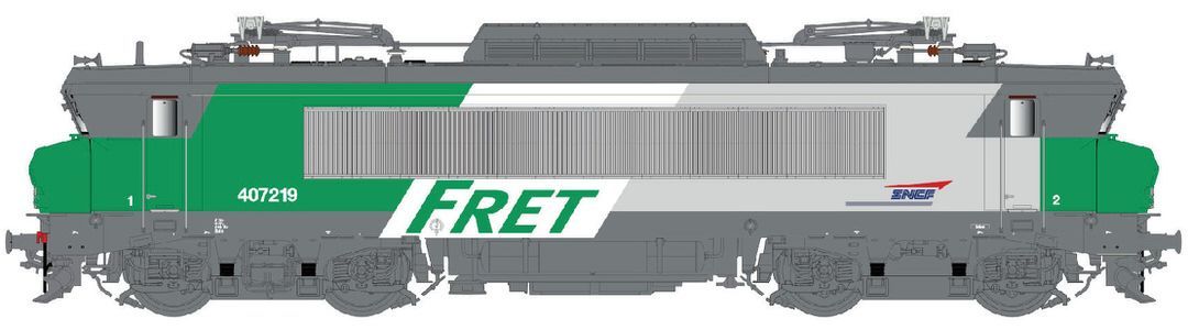 LS Models 11702S - E-Lok BB 407219 SNCF FRET Ep.V/VI H0/WS Sound LS Models 11702S - E-Lok BB 407219 SNCF FRET Ep.V/VI H0/WS Sound