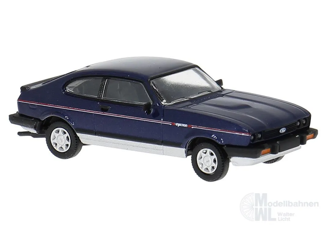 Brekina 19558 - Ford Capri injection in blau-metallic H0 1:87