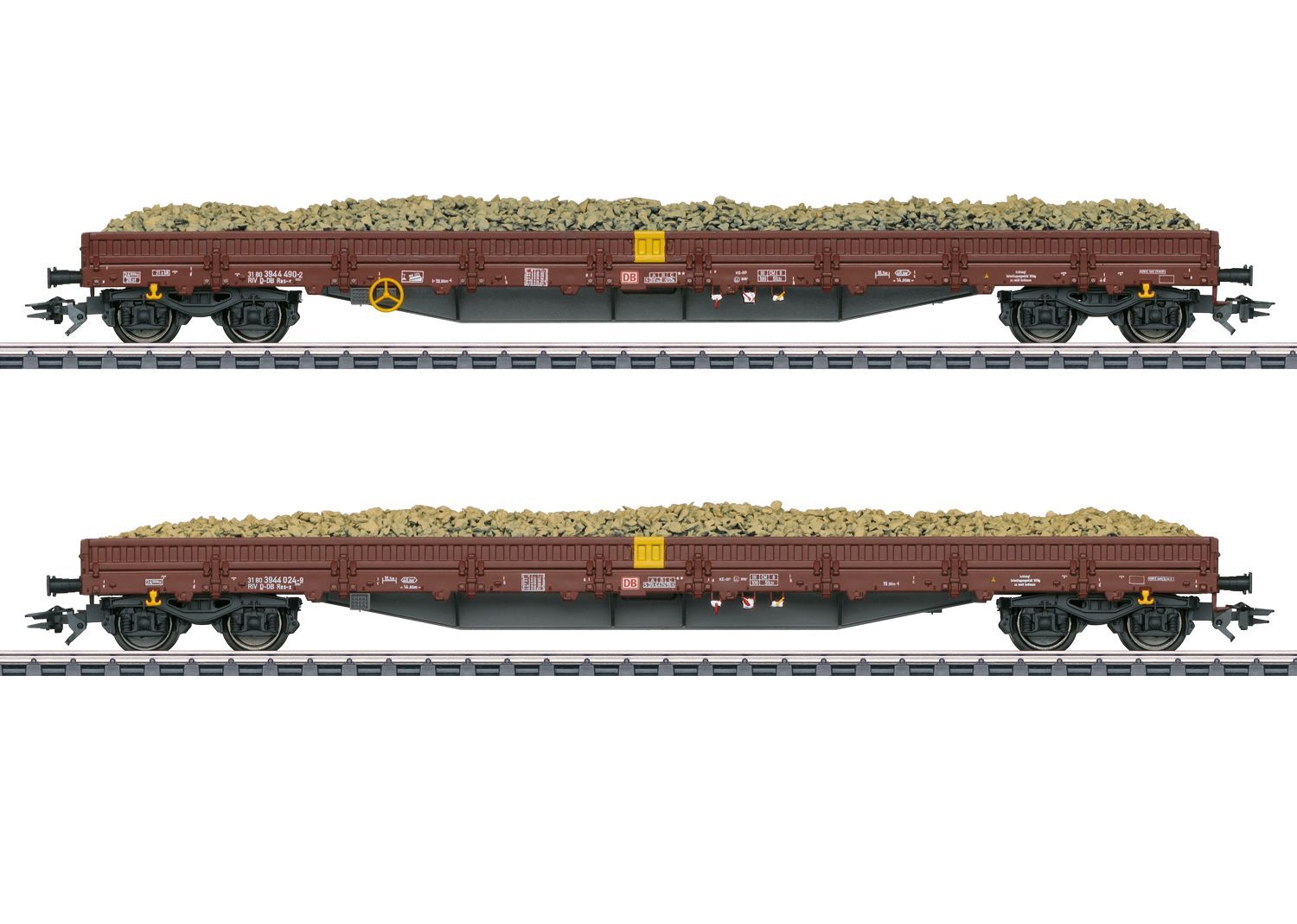 Märklin 47159 - Niederbordwagen Set Res-x 2.tlg. DB Ep.VI H0/WS