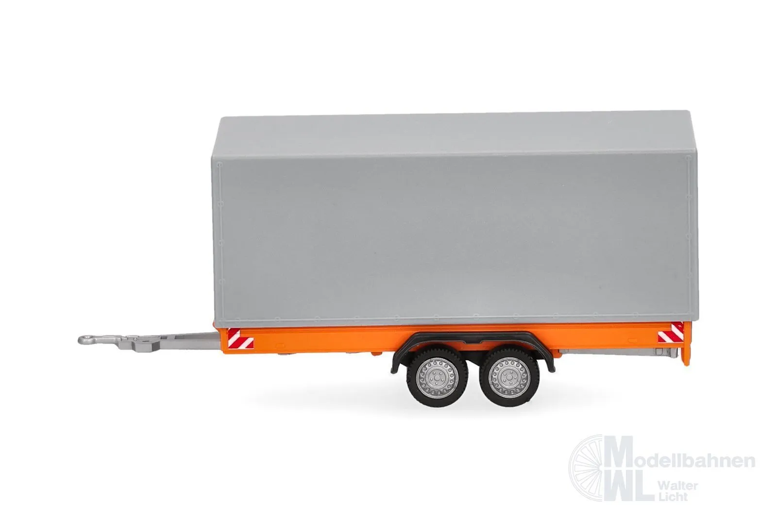 Herpa 055468 - Tandem-Planenanhänger für LKW 7,5t orange/grau H0 1:87