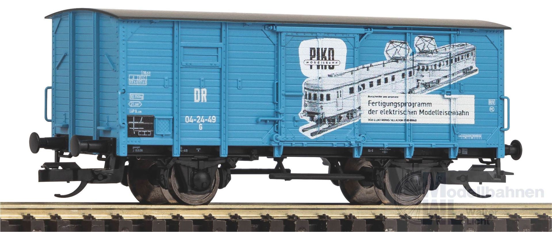 Piko 47777 - Güterwagen gedeckt DR Ep.III G02 VEB Piko TT 1:120 Piko 47777 - Güterwagen gedeckt DR Ep.III G02 VEB Piko TT 1:120