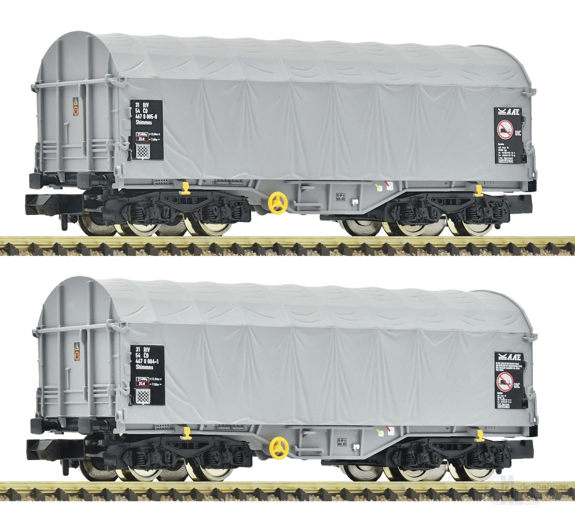 Fleischmann 6660087 - Schiebeplanenwagen Set CD Ep.VI 2.tlg. N 1:160