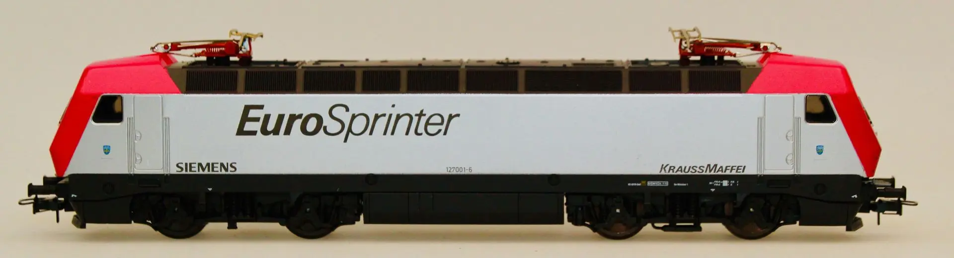 Lima 208412 - Lima - E-Lok BR 127 001- DB Eurosprinter silber/pink H0/GL