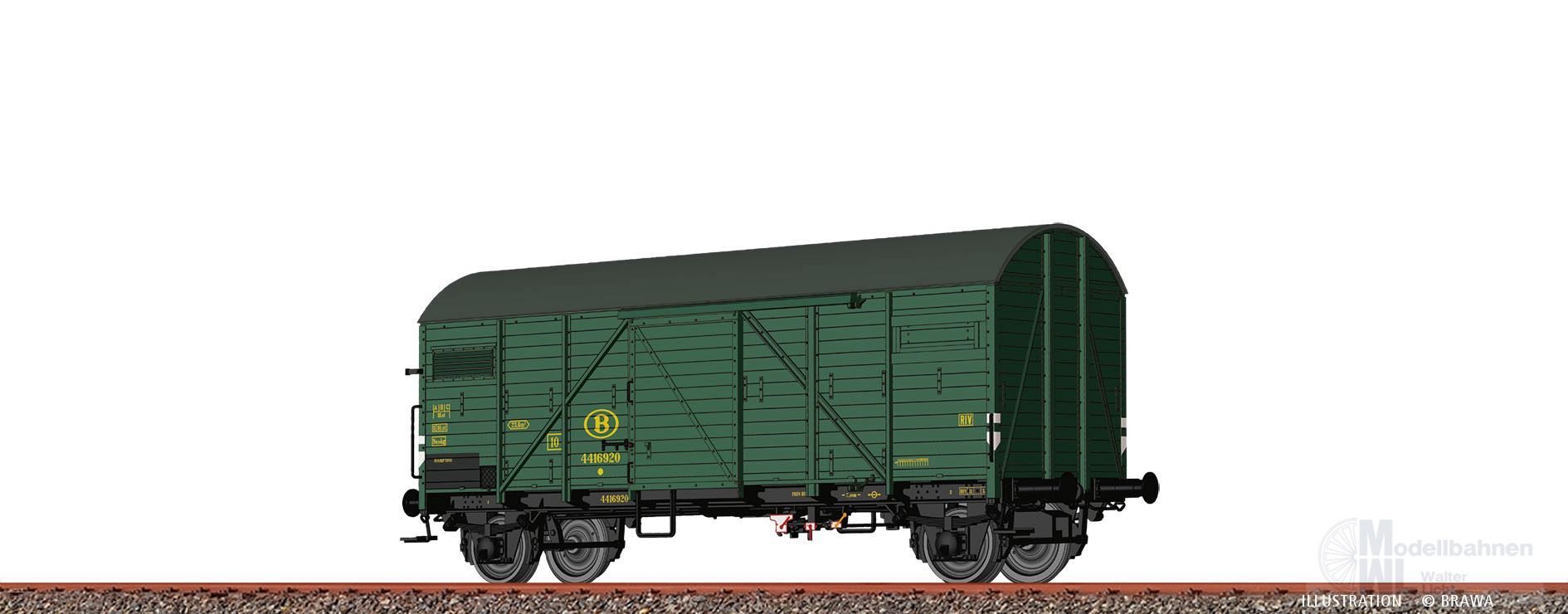 Brawa 50731 - Güterwagen ged. SNCB Ep.III Gmhs H0/GL