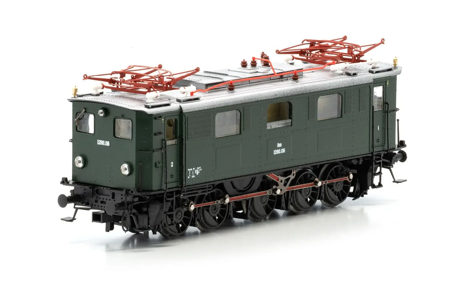 Jägerndorfer Modellbahn 12502 - E-Lok Rh 1280.19 ÖBB Ep.III grün H0/WS Sound