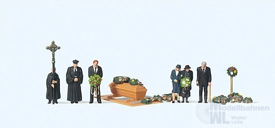 Preiser 79193 - Beerdigung, evangelischer Geistliche N 1:160