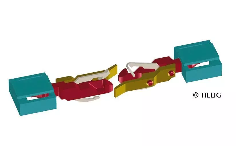 Tillig 08849 - Kupplung Kasten 20 Stück TT 1:120