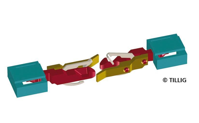 Tillig 08849 - Kupplung Kasten 20 Stück TT 1:120