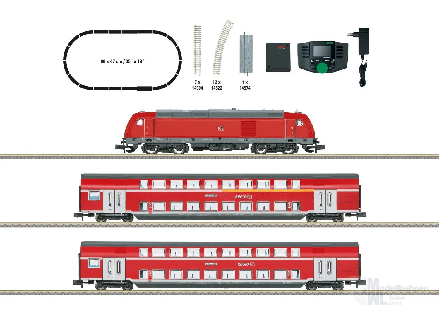 Trix 11164 - Startpackung DB Ep.VI Regionalexpress N 1:160 Sound
