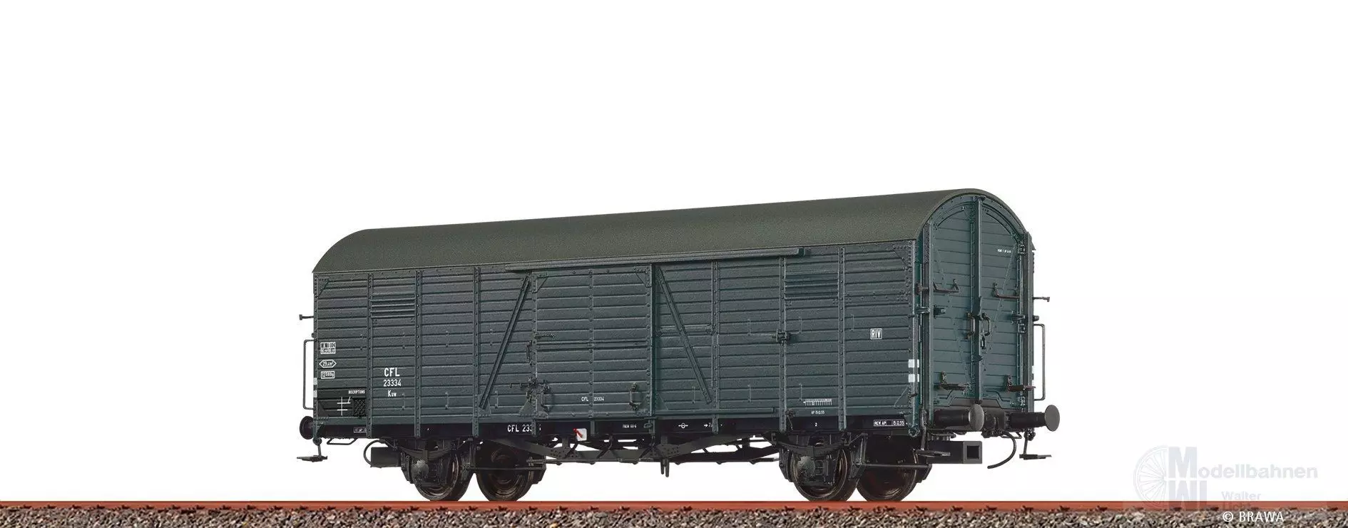 Brawa 50498 - Güterwagen ged. CFL Ep.III Kuw 23334 H0/GL