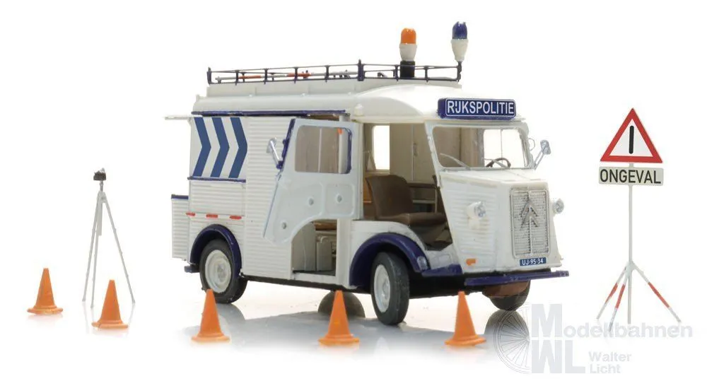 ARTITEC b.v. 387.689 - Citroën HY Unfallhilfswagen Polizei Fertigmodell H0 1:87