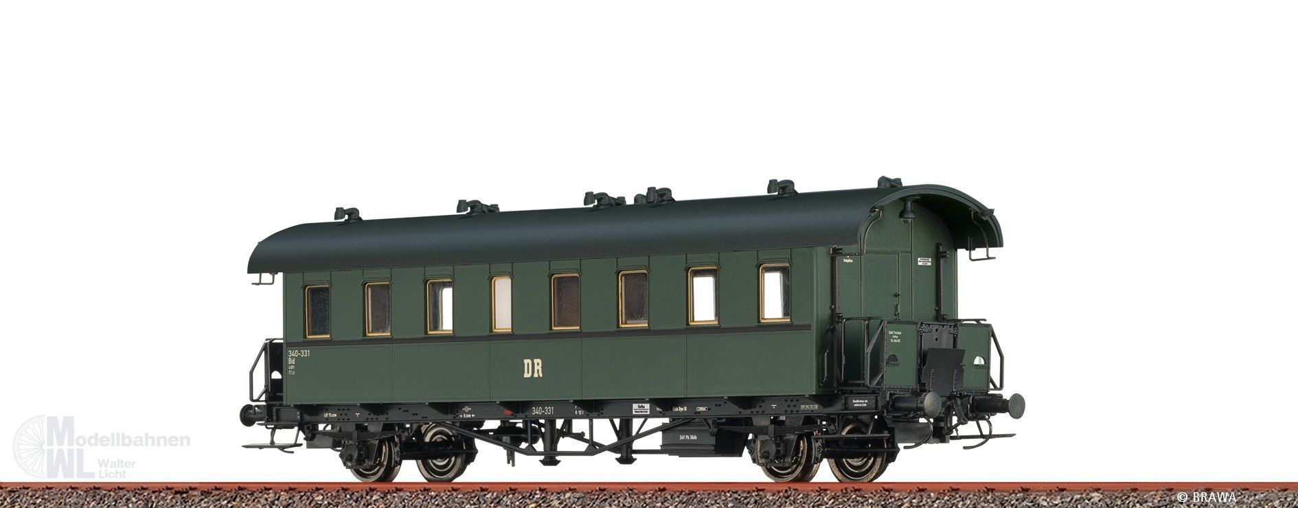 Brawa 45772 - Personenwagen DR Ep.III Bid 340-331 H0/GL Brawa 45772 - Personenwagen DR Ep.III Bid 340-331 H0/GL