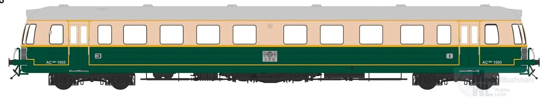 Sudexpress SNAC00518 - Triebwagen Serie 0100 CFE Ep.III AC2MY 1005 Anos 40 H0/GL