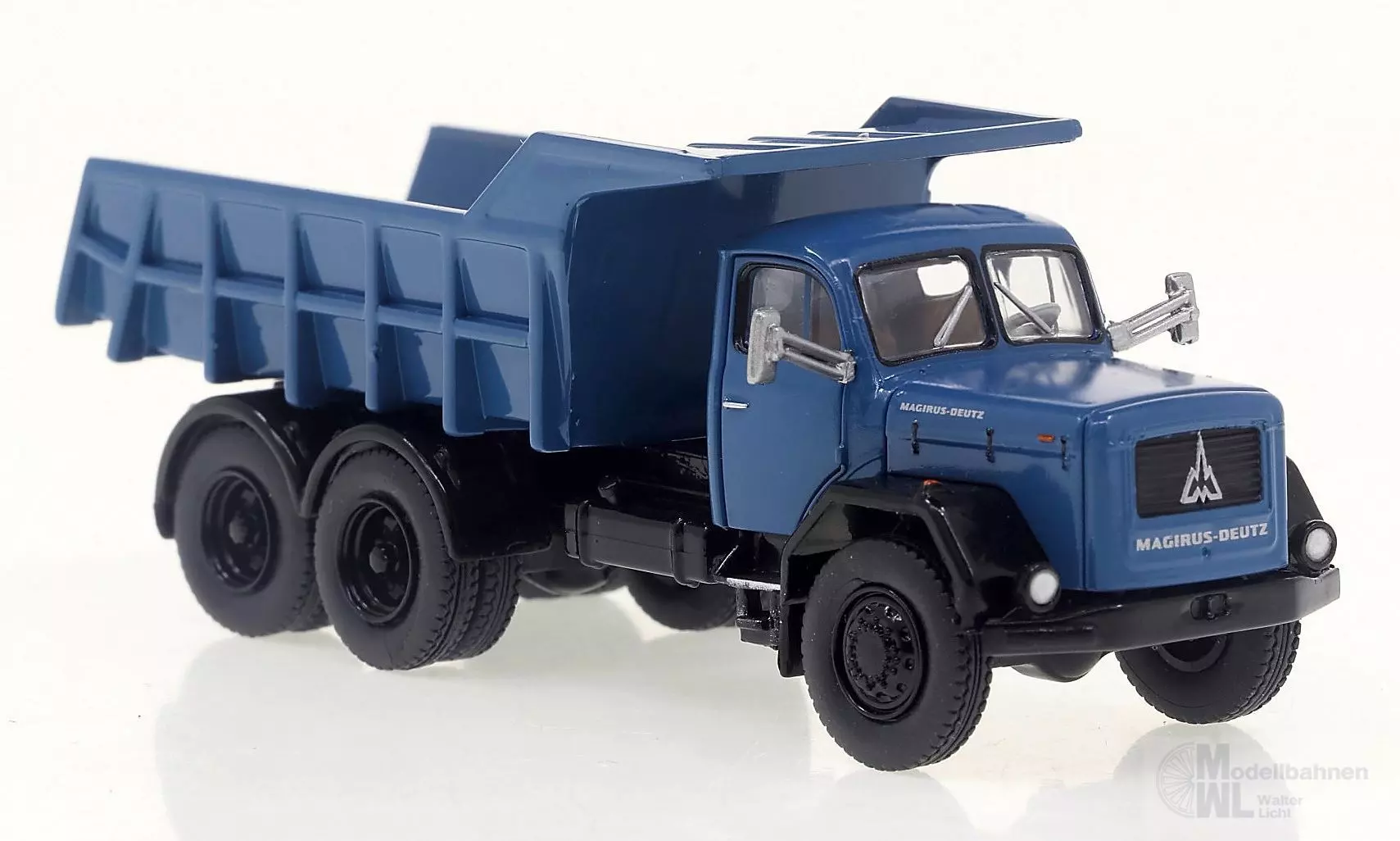 Brekina 83302 - Magirus Jupiter Kipper, blau H0 1:87