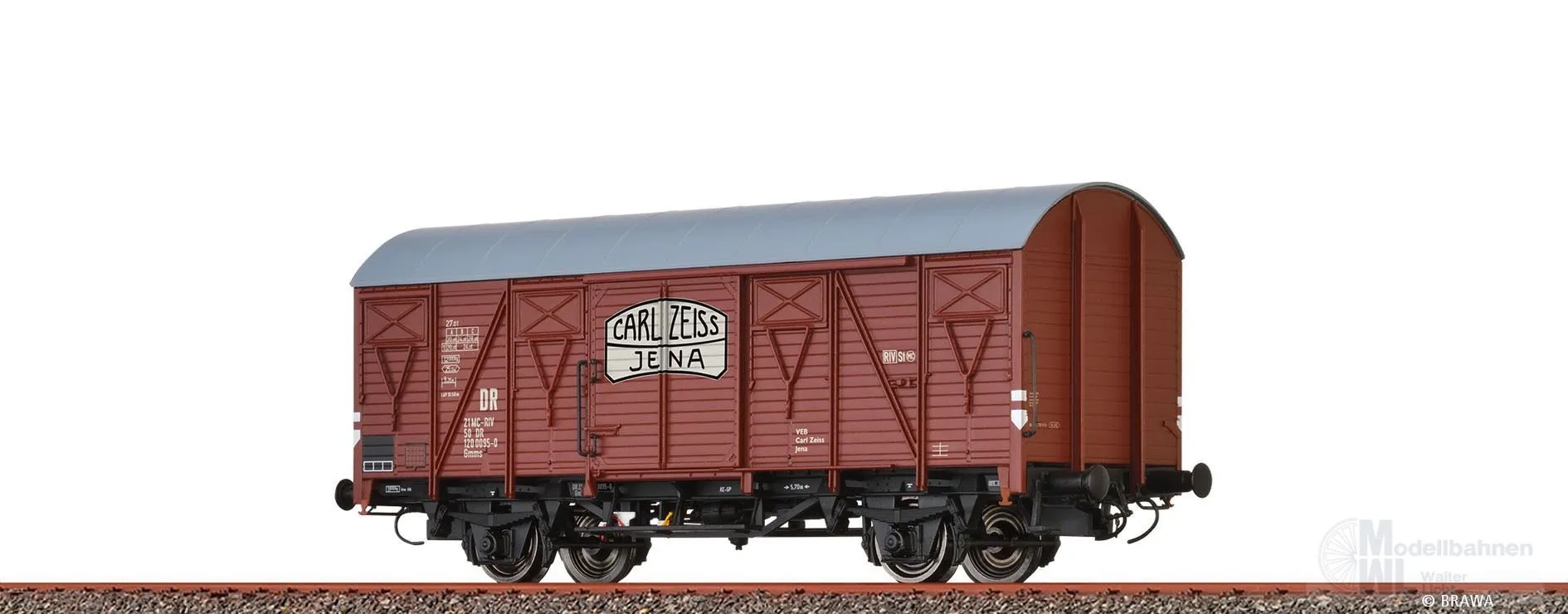 Brawa 51367 - Güterwagen ged. DR Ep.IV Carl Zeiss Jena H0/GL