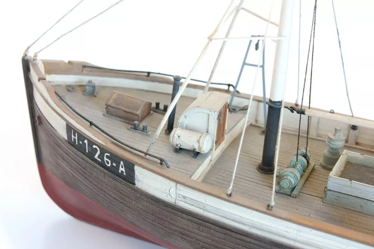 ARTITEC b.v. 50107 - Norw. Fischerboot Framtid Wasserlinie BAUSATZ H0 1:87