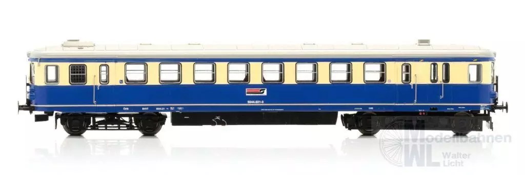 Jägerndorfer Modellbahn 13022 - Triebwagen Rh 5044.21 ÖBB Ep.IV creme/blau H0/WS Sound