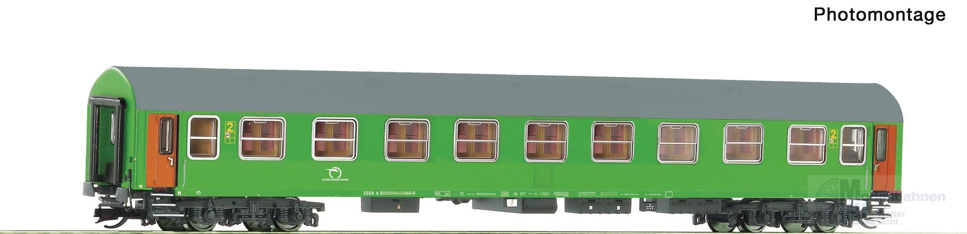 Roco 6280037 - Personenwagen ZSSK 2.Kl. Y/B 70 TT 1:120