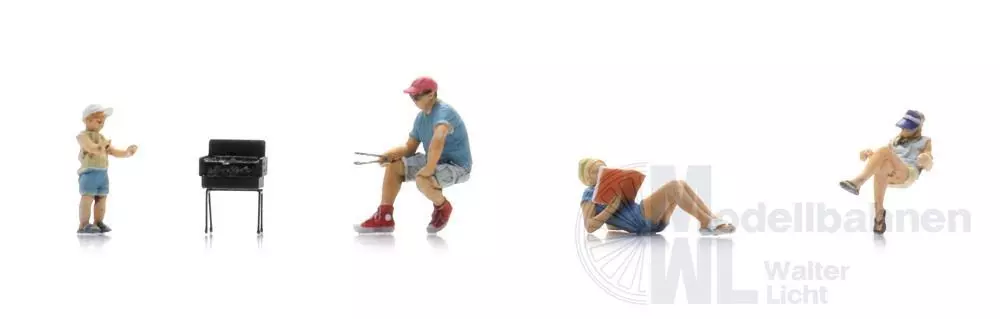 ARTITEC b.v. 5870093 - Campingglück - Grillen (4x) H0 1:87