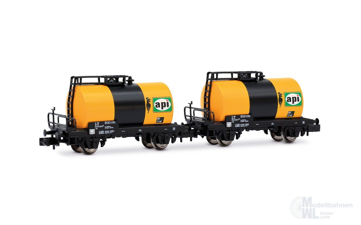 Arnold 6747 - Kesselwagen Set FS Ep.IV Api 2.tlg. N 1:160