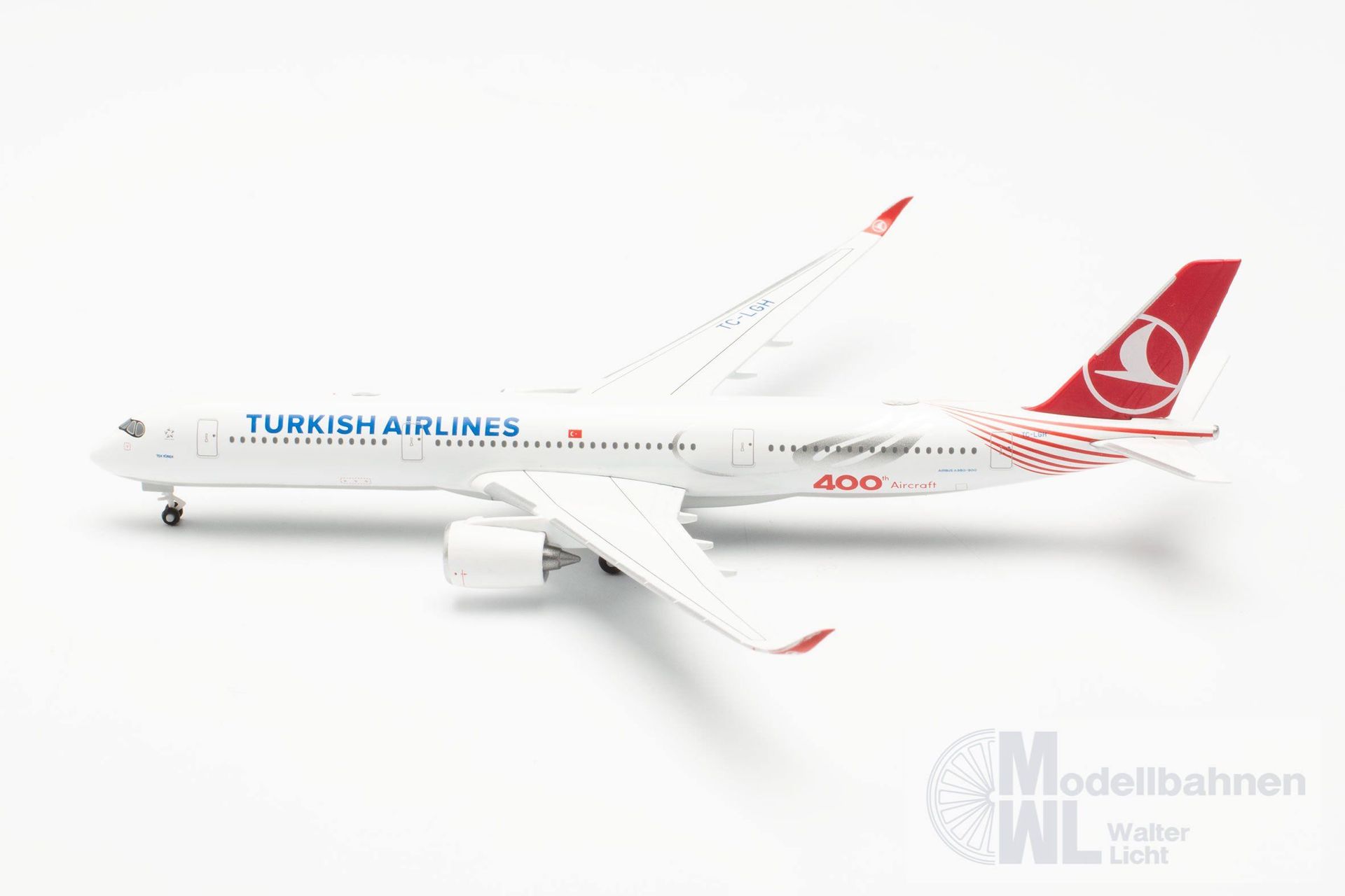 Herpa 537230 - Airbus A350-900 Turkish 400th 1:500