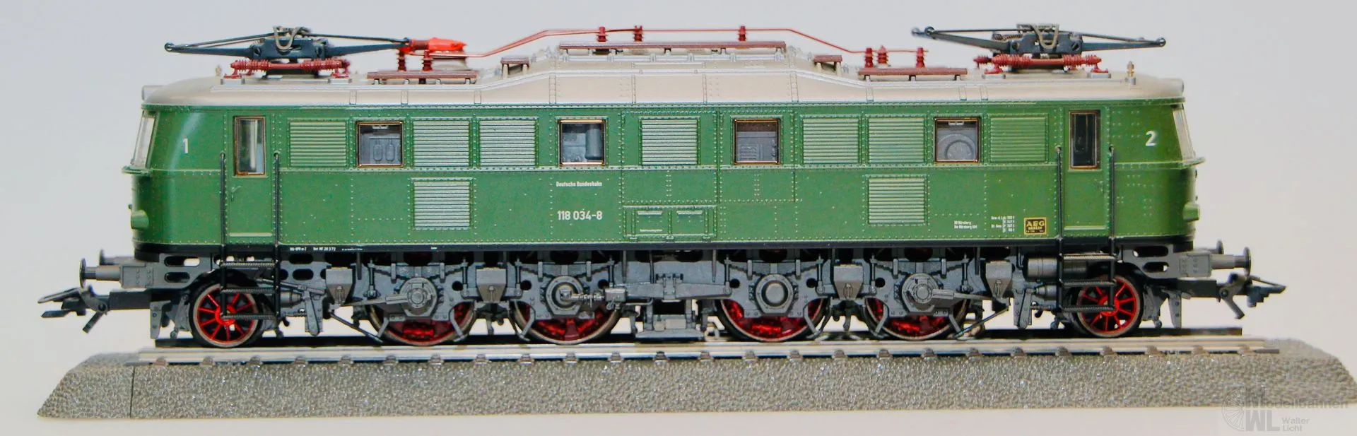 Märklin 3767 - MÄRKLIN - E-Lok BR 118 034-8 DB Ep.IV grün H0/WS Digital