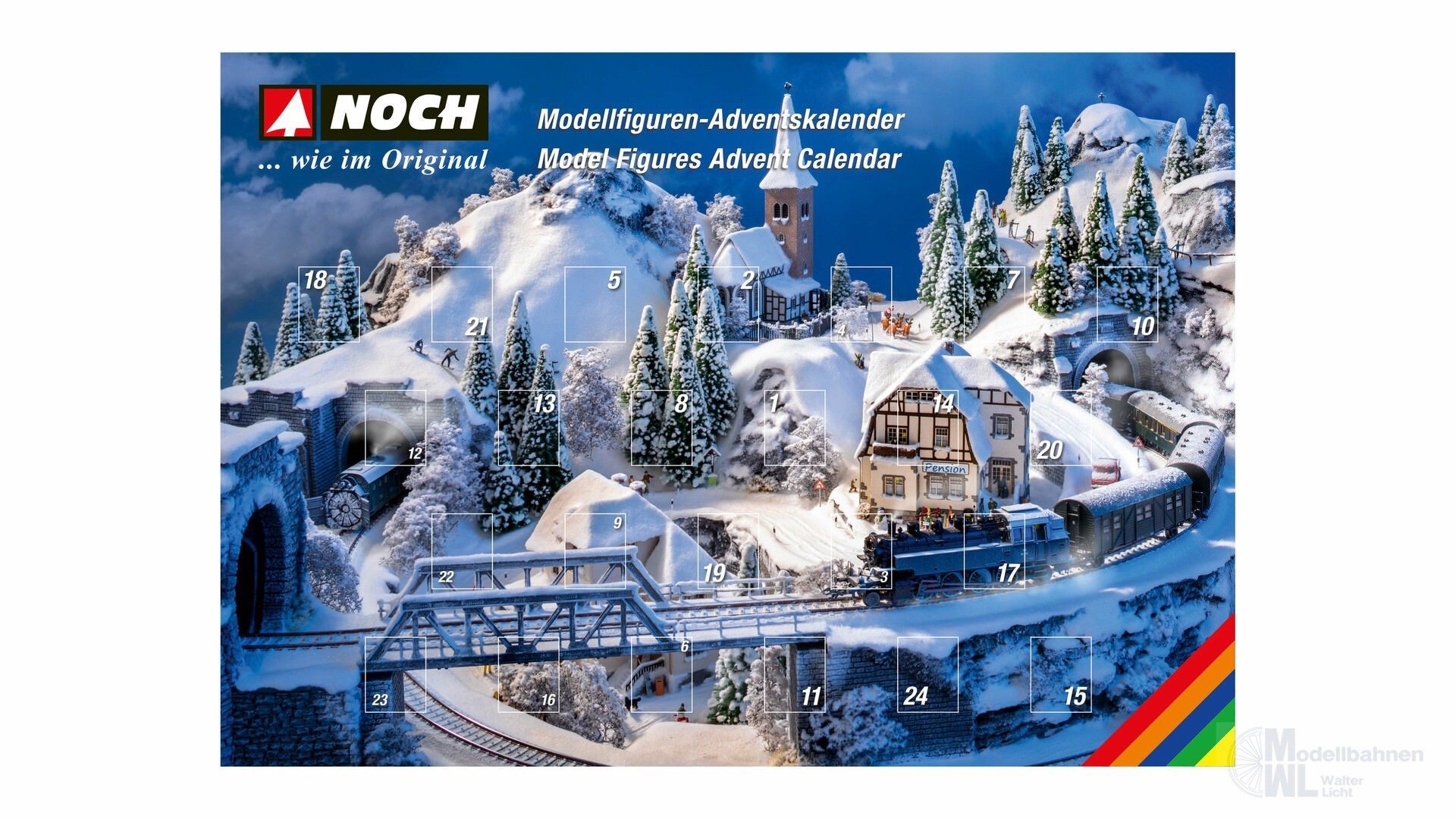 Noch 15996 - Figuren-Adventskalender 25 Figuren + Zubehör H0 1:87 Noch 15996 - Figuren-Adventskalender 25 Figuren + Zubehör H0 1:87