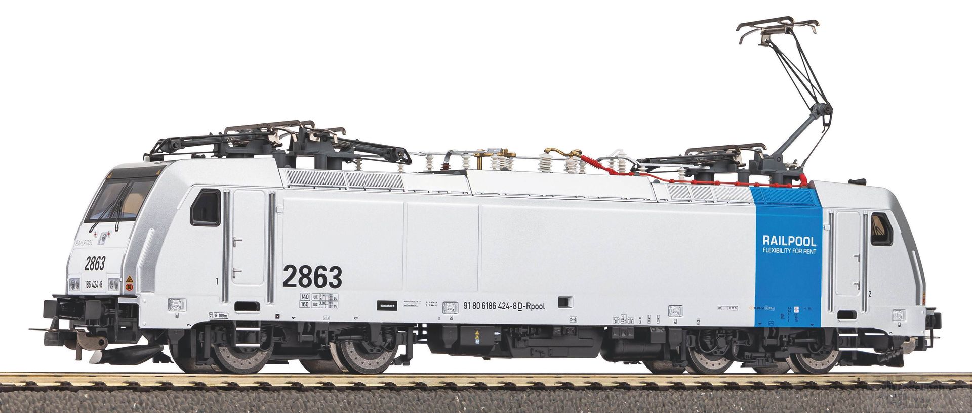 Piko 21669 - E-Lok BR 186 Railpool Ep.VI H0/GL