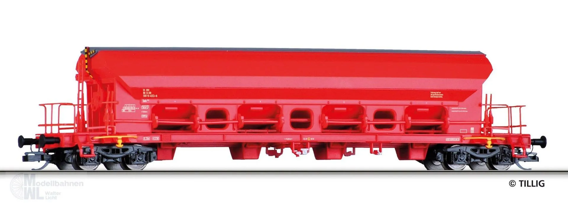 Tillig 15364 - Schwenkdachwagen DB Ep.VI Tads 958 TT 1:120