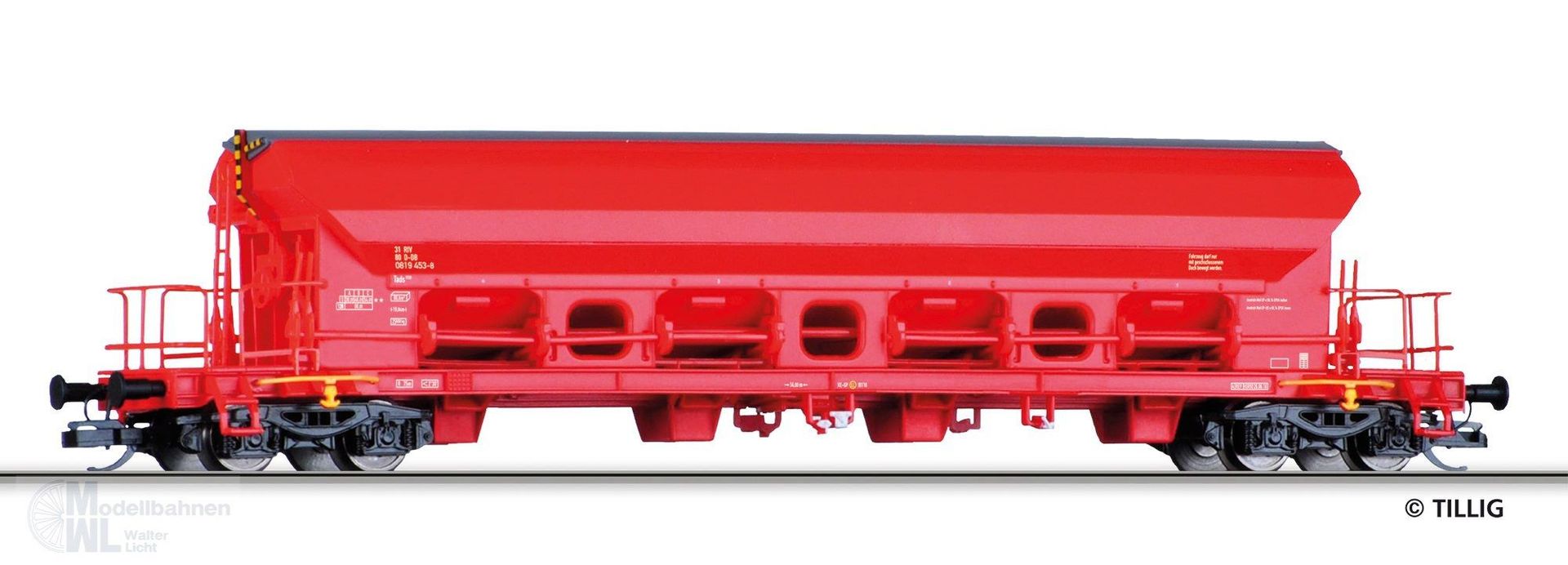 Tillig 15364 - Schwenkdachwagen DB Ep.VI Tads 958 TT 1:120