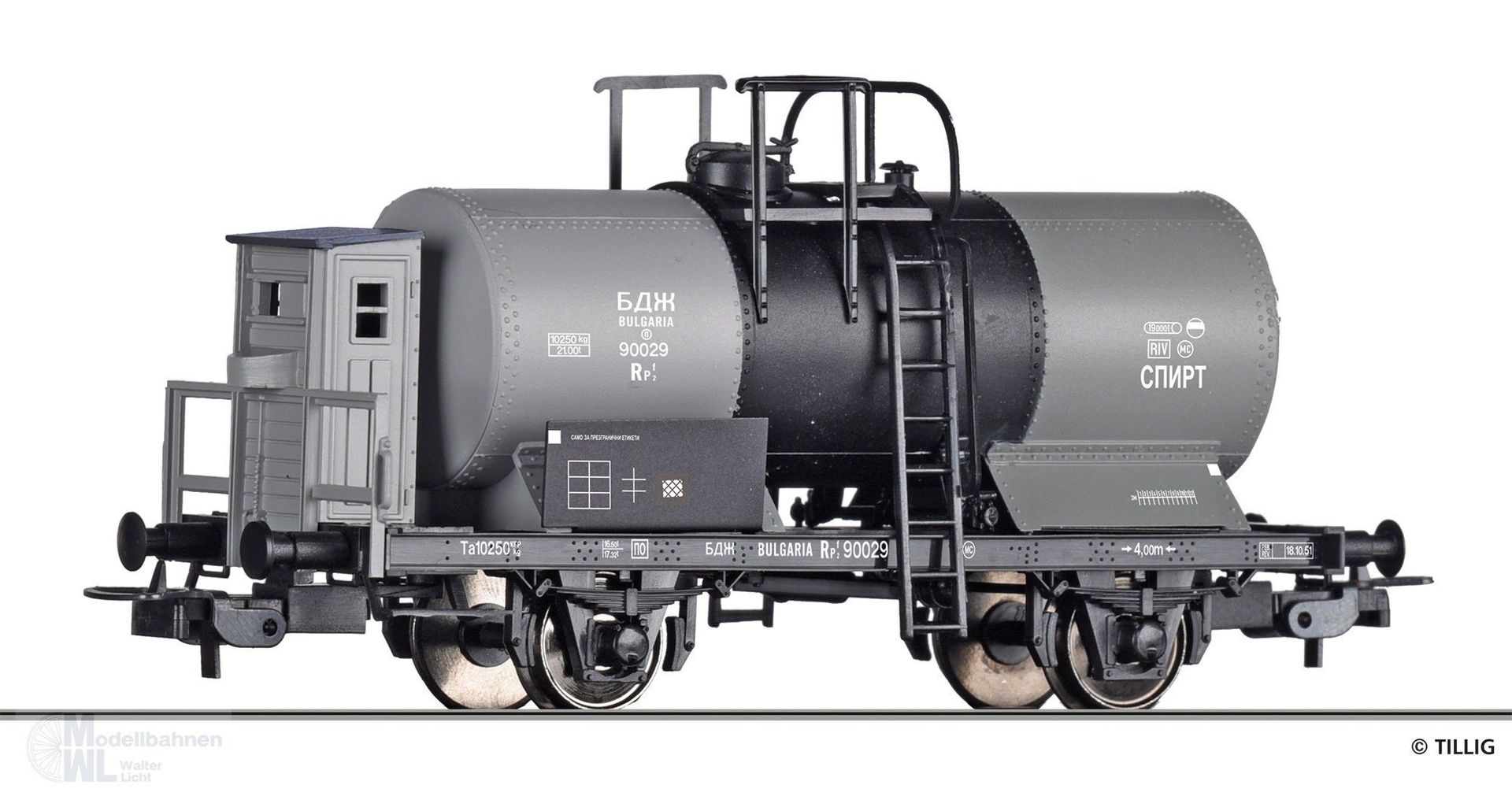 Tillig 77054 - Kesselwagen BDZ Ep.III Rpf H0/GL