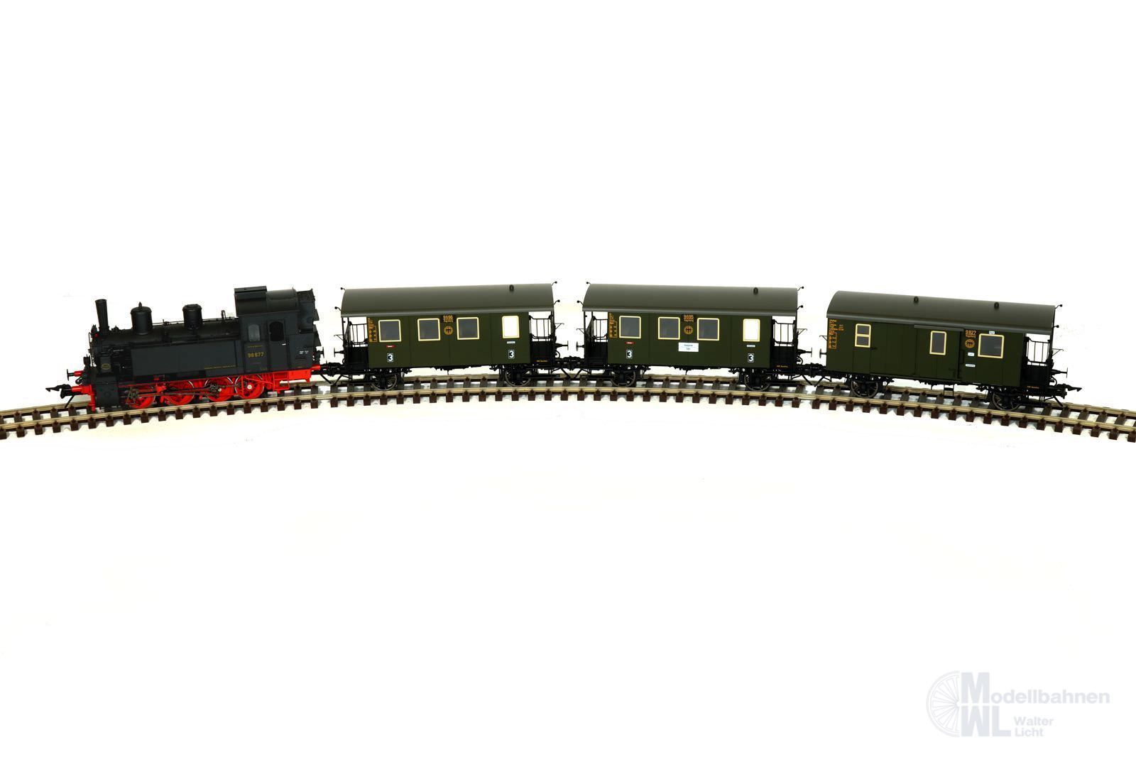 Lenz 43298-02 - Zug-Set BR 98.8 mit 3 Lokalbahnwagen DRG Ep.II Spur 0 Lenz 43298-02 - Zug-Set BR 98.8 mit 3 Lokalbahnwagen DRG Ep.II Spur 0