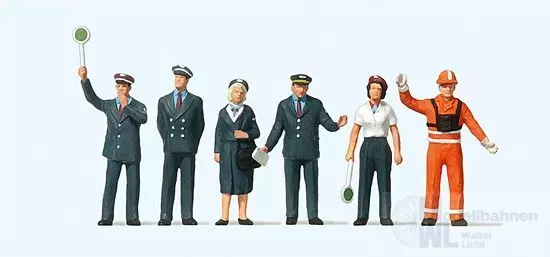 Preiser 10236 - Bahnpersonal DB 1989 H0 1:87