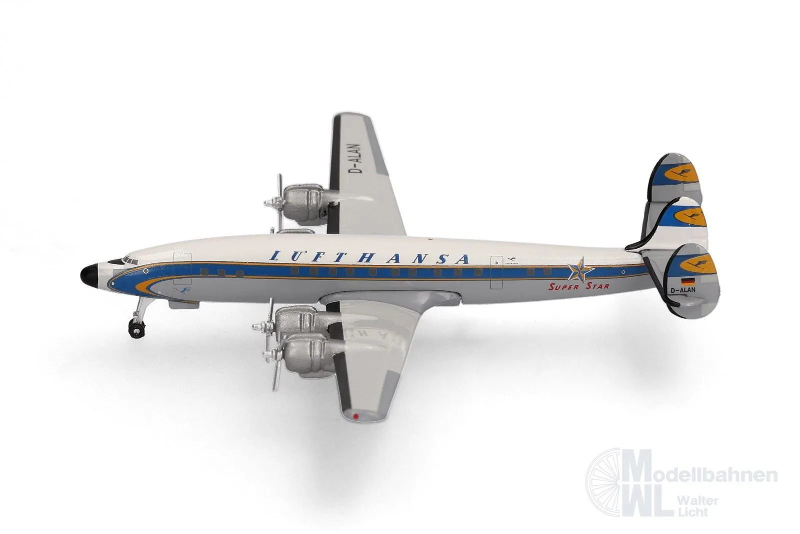 Herpa 539357 - Lockheed  L-1649A Super Star Lufthansa 1:500
