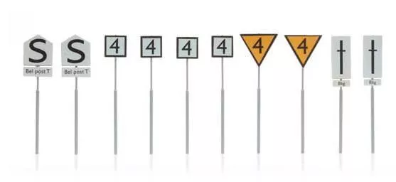 ARTITEC b.v. 387211 - NS Tafeln Bahnhofsgelände 10 Stück H0 1:87