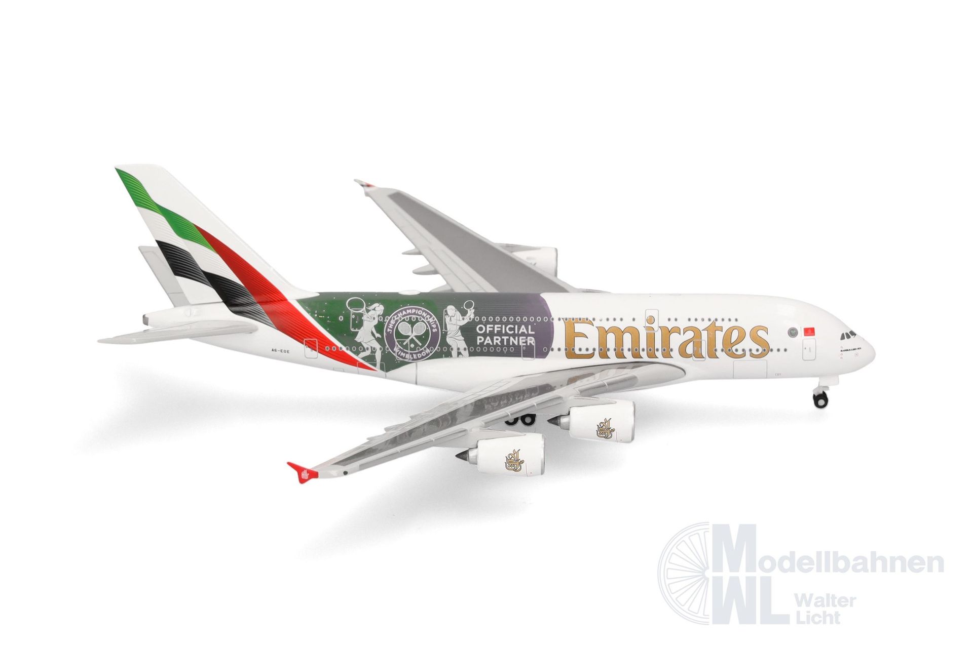 Herpa 538664 - Airbus A380 Emirates Wimbledon 1:500